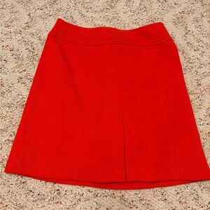 LOFT Vibrant Red Mini Skirt